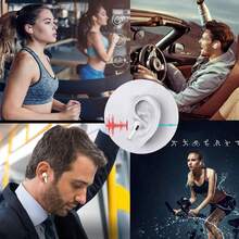 True Wireless Bluetooth Earbuds With Active Noise Cancellation, High-Fidelity Stereo Sound, Wireless Charging Case, Waterproof In-Ear Design, Suitable For Travel, Workout, Gym And Daily Wear - White - View 6