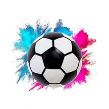 1 件性别揭示足球派对节日生日道具揭示球（带粉末） - 彩色 - 查看 4