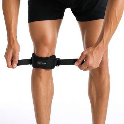 Joelheira Faixa Tira Sub Patelar Joelheira Ajustável Vôlei e outros Esportes