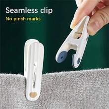 24 件软握塑料衣架 - 防风、防滑、无缝夹克衣架，适用于袜子、内衣、毛巾等 - 非常适合洗衣和烘干需求，洗衣衣架|无缝夹克衣架|防风衣架，衣架