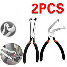 2pcs Elbow+Straight Head Disconnect Pliers For Automotive Electrical Connection - Black - View 5