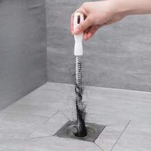 2 件 45 厘米排水管清洁器，柔性排水刷，适用于浴室水槽、浴缸、淋浴、柔性排水钻、毛发堵塞清除工具，适用于水槽、浴室、淋浴排水管