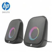 HP Wired Computer Speakers, 5W X 2, Compact Body With Deep Bass, Built-In Colorful LED Lights, Stereo USB Powered Multimedia Speaker With Bottom Bass Radiator, Suitable For Desktop PC, Laptop, Mobile Phone, Gaming - one-size - View 9