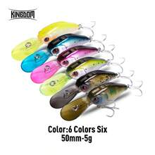 Kingdom Crazy Crankbaits Slow Sinking Fishing Lures Mini Minnow Swing Small Cranks Hard Baits 5g 50mmm Wobblers Fishing Tackle 1pc 2pcs 3pcs 6pcs