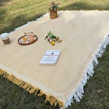 1 件 Ins 风格野餐毯、沙滩毯、柔软可折叠户外垫、春夏季非常适合草地露营和派对、露营野餐布、波西米亚地毯、适合户外和家庭使用、户外野餐、防风斗篷、桌布、户外装饰、女朋友礼物