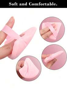 50pcs/30pcs/24pcs/1pc Velvet Triangle Powder Puff Facial Makeup Tools, Makeup Powder Puff Set, Air Cushion Puff Reusable Makeup Sponge, Makeup Gadgets, Loose Powder Puff Wet And Dry Powder Puff, Velvet Makeup Foundation Mixing Sponge Is Suitable For Foundation Cream Air Cushion And Facial Makeup, Suitable For All Skin Types.