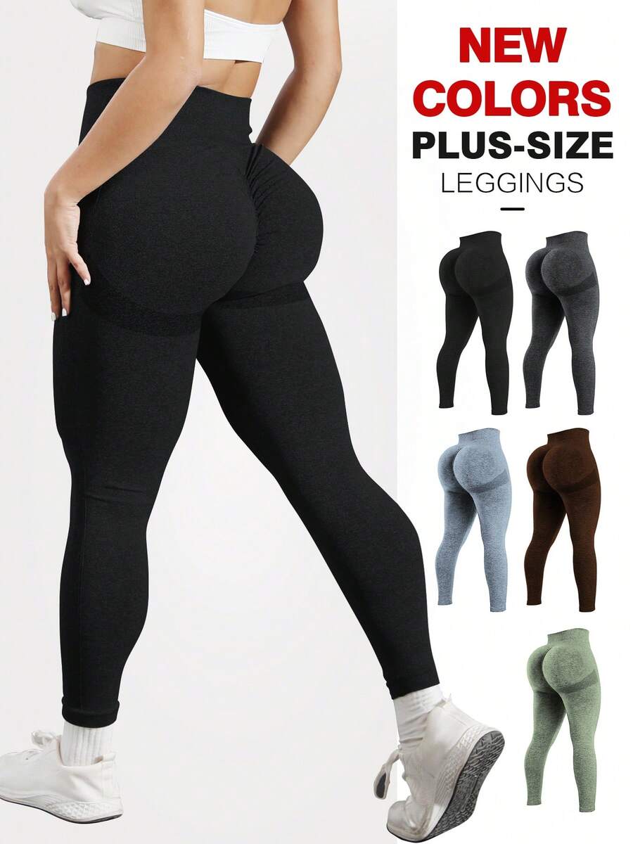TNTOR Quần legging tập thể dục cạp cao nâng mông cỡ lớn dành cho nữ, độ co giãn cao, nhanh khô, ôm sát tạo hiệu ứng vòng ba căng tròn, thiết kế cạp cao giúp kiểm soát vùng bụng, phù hợp cho tập luyện, đạp xe, yoga, màu đen mùa xuân.