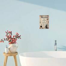 Vintage "A Witch's Kitchen Blessing" Metal Wall Plaque - 8x12 Inch Iron Decor, Rustic Style For Home, Living Room, Garden - Durable, High-Quality Iron With Witchcraft Symbols And Spells - Ideal Holiday Gift, Witchy Home Decor - 1 cái - Xem 6