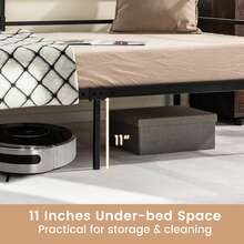 Lifezeal Metal Twin Daybed With Headboard Black - Black - View 3