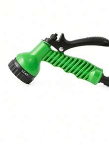[30 米伸缩水管] 带多功能喷枪的可扩展花园软管 - 耐用、灵活的 PE 线圈软管，用于浇灌植物、洗车、草坪护理和宠物洗澡 - 可调节喷嘴，四季使用，绿色聚酯设计，草坪护理设备充满活力的绿色软管可调节喷嘴软管 - 彩色 - 查看 10
