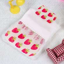 17cm (Schlafsack+Kissen), süße sitzende 1. und 2. Generation Puppenausstattung, Party Sammlerpuppen Zubehör, Puppensch lafsack, herzerwärmende Makronen, süße kleine Charakter Dekoration (ohne Puppen)