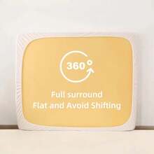 Protector de colchón impermeable, cubrecolchón transpirable y silencioso, funda de colchón de jersey suave, sábana ajustable completamente - Blanco - Ver 6