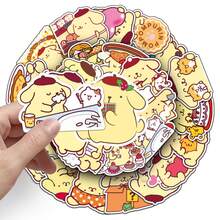 50PCS Sanrio Pudding Dog Cartoon Cute Stickers Funny Decals Kids DIY Decoration Skateboard Phone Laptop Bike Fridge PVC Waterproof Graffiti Toys - Multicolor - View 5
