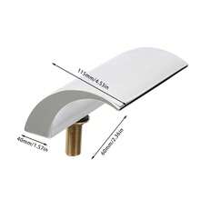 YUNRUX 5 Hole SET Single Lever Mixer Bath Faucet Tap Bathtub Faucet Fitting - Silver - View 5