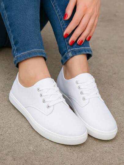 Tenis urbano lona mujer hombre unisex liso vino  marino blanco Casual Confort Básico Tela  ANUDADO  para uso sport  Oficina o Casa  en Primavera verano 22mx- 27mx