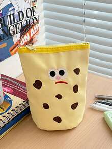 1 件 Ins 风格笔盒/铅笔盒，垂直支架创意可爱圆柱形文具盒学生书包学校配件学校用品 - 彩色 - 查看 8