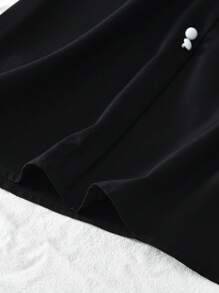 Rochie de fete tinere, cu mâneci lungi și rever blocat în culori, stil dulce și drăguț, potrivită pentru purtare toamnă-primăvară