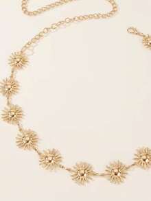 1 Stück sexy lächelndes Gesicht Bauchkette für Frauen, romantisches Strandwedding Jahrestags-Valentinsgeschenk, europäischer & amerikanischer Stil für Sommer, Schule, Herbst, Halloween