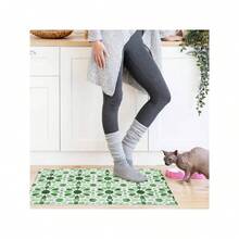 Floral Boho Welcome Door Mats Doormat Outdoor Indoor Entrance, Indoor Door Mats For Entryway, Entrance Door Mat, Non-Slip Rubber Backing Doormat Low Profile Welcome Door Mat For Entryway Indoor Outdoor Rug For Front Door, Entrance, Kitchen,Yard-16"X24", 18"X30" - màu xanh lá - Xem 4