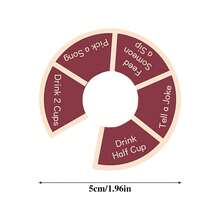 1 件葡萄酒旋转派对饮酒游戏，旋转酒杯射击轮饮酒游戏，朋友、情侣和派对饮酒游戏