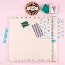 12x12 英寸多用途装饰和记分板；裁纸器，用于 DIY 卡片制作和工艺品制作，多用途装饰和记分板，裁纸器，替换刀片，裁纸器切割/记分刀片 - 彩色 - 查看 6