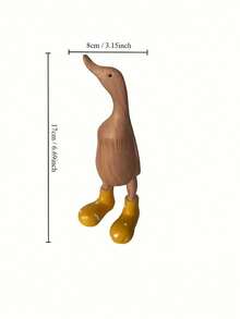 1 件现代树脂橡皮鸭 - 卡通收藏雕像，秋季家居装饰，用于花园装饰、花园配件、房间装饰、客厅装饰、家居装饰、工艺品用品。 - 彩色 - 查看 4