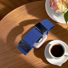 Elegant Braided Nylon Watch Band With Magnetic Buckle For Apple Watch Series 10 46mm 42mm 9 8 7 45mm 41mm Se 6 5 4 44mm 40mm Band 3 42mm 38mm Strap - S10-42 41 40 38mm - View 10