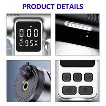 Multipurpose Air Pump Built-In Powerful Motor With 5 Inflation Modes 3 Lighting Modes Window Breaker Seat Belt Cutter The Best Gift For Men - Black - View 2