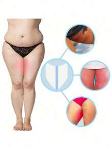 20pcs Invisible Anti-Chafing Thigh Bands, Thigh Friction Protection Tape, Transparent Protective Pads, Suitable For Women's Inner Thighs And Calves, Comfortable Protection