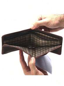 Carteira Masculina Grande Couro Elegante Porta Cartões Porta Documentos - Chocolate - Visão 6