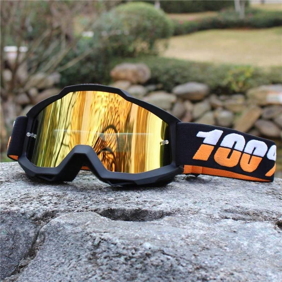 Motocross Goggles - Anti-Fog Windproof Dirt Bike Glasses For Off-Road Riding---