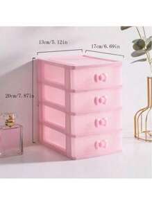 1 pieza Caja de almacenamiento de joyas rosa, caja de almacenamiento de escritorio de oficina, caja de almacenamiento de artículos pequeños, caja de almacenamiento de cajón, caja de almacenamiento rosa para accesorios para el cabello, caja de almacenamiento de varios niveles de ratán tejido para joyería y cosméticos, regalo del Día de la Madre, organizador de almacenamiento, artículos esenciales de viaje