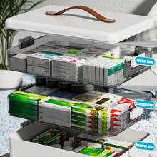3-Tier Medicine Organizer - Portable First Aid Storage Case For Home & Office - White - View 3