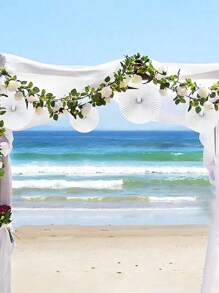 Ventagli di carta bianchi, forniture per matrimoni, ventagli pieghevoli a manovella, ventagli di carta pieghevoli, ventagli pieghevoli circolari, ventagli di origami, decorazioni per addio al nubilato, matrimoni, regali per la sposa, accessori per damigelle che tengono ventagli pieghevoli, accessori per cabine fotografiche di addii al nubilato, decorazioni per matrimoni come regali per damigelle, perfetti per feste ed eventi, accessori estivi perfetti