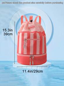Kids Drawstring Backpack - Versatile Gym, Dance, Beach & Swim Bag For Boys & Girls With Wet/Dry Separation - Ideal Summer Travel Gift!