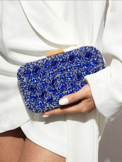 Acrylic Diamonds Evening Bags Party Wedding Clutch Rhinestones Hot Design Chain Shoulder Handbags