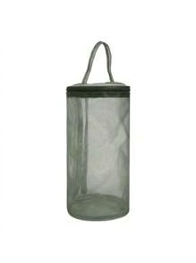 Bolsa portátil de almacenamiento de hilo, bolsa de malla hueca para hilos de lana de tejer y ganchillo, bolso de mano para almacenamiento de manualidades, herramientas y accesorios de costura