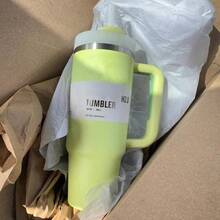 STANLEYSINCE 1913 40 OZStainless Steel Tumbler Double Wall Vacuum Insulated Portable Drinking Cup Travel Lced Coffee Mug  Summer Drinkware With Handle And Straw, Perfect ForTravel, Home, Office, Gift, Lce Drinks And Hot Drinks - 薄荷綠 - 查看 5