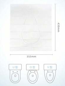 10 件/50 件/100 件一次性马桶座圈，可洗纸马桶座圈，必备旅行配件，可溶解纸马桶座圈，适用于飞机、旅行、公共卫生间和露营，可快速拆卸，轻便卫生的秋季浴室装饰 - 黃色 - 查看 10