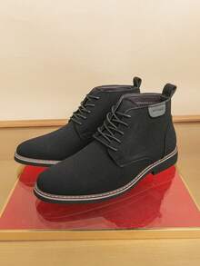 Fashionable, Versatile, Comfortable Suede Leather Boots For Teenagers, Breathable Lining Design Suitable For Outdoor, Business, Office, Travel, - Multicolor - View 22
