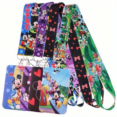 1 Pieza Titular de tarjeta de identificación genuino de , Titular de tarjeta de acceso escolar, Titular de tarjeta de transporte, Titular de tarjeta de comedor, Portabadge de trabajo, Etiqueta de equipaje, Titular de tarjeta  y  para mujer, Billetera mini, Útiles escolares, Cartera de tarjetas