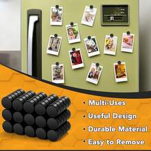 80Pcs Small 5x3mm Refrigerator Magnets - Tiny Strong Rare Earth Neodymium Disc Magnets For Fridge, Whiteboard, Billboard, Dry Erase Board & Office - Black-6x3mm-300Pcs - 查看 2