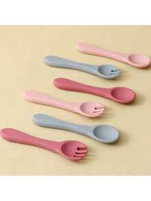 Bộ 2 cái/bộ tùy chỉnh tên bằng silicon cho bé thìa nĩa di động cho bé đồ dùng cho bé màu trơn đồ dùng cho bé tùy chỉnh đồ dùng cho bé đồ trang trí tiệc mừng em bé quà tặng gia đình quà tặng đêm đông trở lại trường ý tưởng quà tặng mùa đông bé trai bé gái ngày lễ tình nhân, đa chức năng, trang trí, chữ cái, phong cách, gọn gàng, hiện đại, đầy màu sắc, dễ thương, đáng yêu, giản dị, tùy chỉnh, cá nhân hóa, độc đáo, tùy chỉnh, quà tặng cho bé, quà tặng lý tưởng cho anh ấy, quà tặng lý tưởng cho cô ấy, con trai, con gái, đồ dùng cho trẻ em tùy chỉnh, không khí ấm áp - Nhiều màu - Xem 2