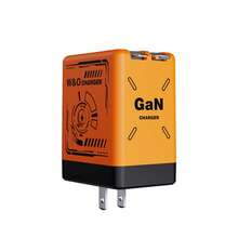 GaN 66W 便携式快速充电器，配备双 80 厘米/32 英寸 66W 可扩展电缆、Type-C+Lightning 输出端口，易于使用，非常适合商务旅行、圣诞节、开学和生日礼物手机充电器高输出功率 - 美規A型插(110-127V) - 查看 14