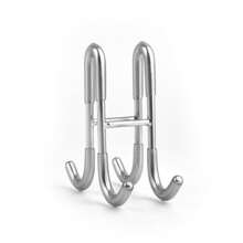 1pc Stainless Steel Towel Hook, Punch Free Bathroom Partition Hook, Heavy Duty Hook Rack For Robe, Towel, Over The Door Hook For Bathroom, Kitchen Multi-Scale Use, Bathroom Accessories