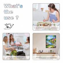 1pc Diy Painting By Numbers For Adults River Flower Road Coloring By Numbers Landscape Wall Art Home Decors 40x50cm/16x20inch Without Frame