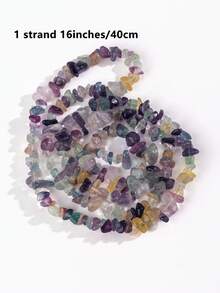 天然石不对称碎石珠适用于制作珠宝、DIY手链项链耳环 - 不規則礫石片珠 - 查看 35