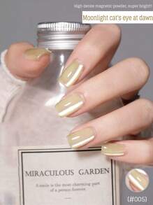 12ml Spring Summer Nails Pink White Glitter Cat Eye Nail Gel Nail Polish 2025 New Style Super Flash Super Bright Crystal Cat Eye Gel Nail Salon Exclusive Nail Art Nail Supplies