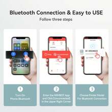 Niimbot B1 迷你便携式热敏打印机不干胶标签机口袋打印机标签机蓝牙 Niimbot B1 - 藍色 - 查看 4