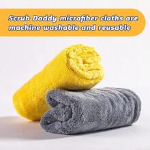 Microfiber Cloths All Purpose Super Soft Ultra Plush Microfiber Towels Contains Grey Yellow Cleaning Rags 2 Pack - ['Grey''Yellow'] - View 4